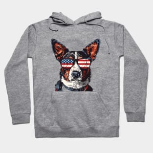 American 4th July Dog #10 Hoodie